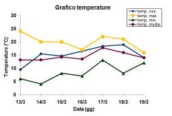 Grafico delle temperature