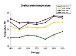 Grafico delle temperature